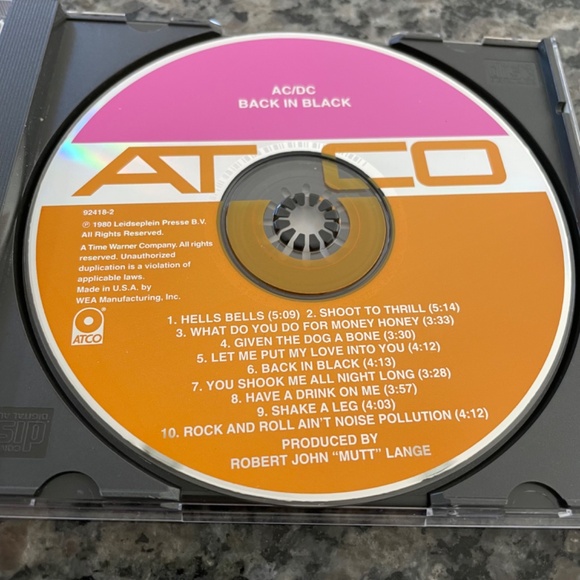 AC/DC - Back In Black CD - Picture 2 of 5